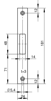 Flachschließblech Nr. 9327